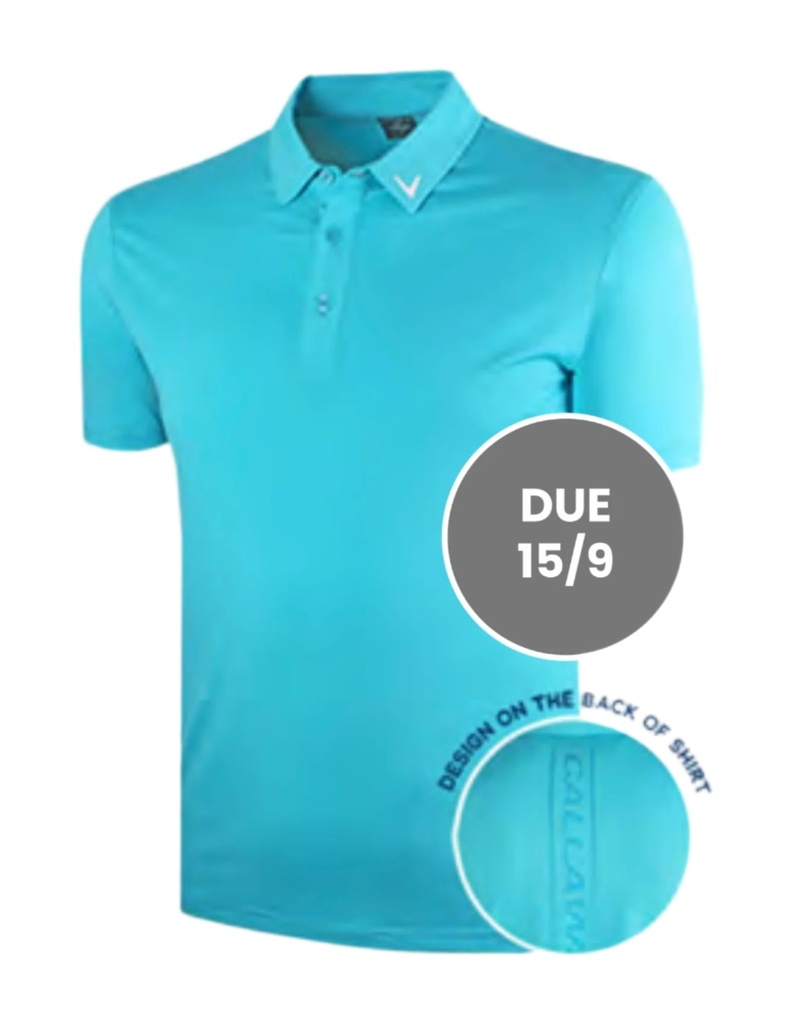 [2703728G-02] Callaway Men`s Golf Shirt | Sky Blue (M)