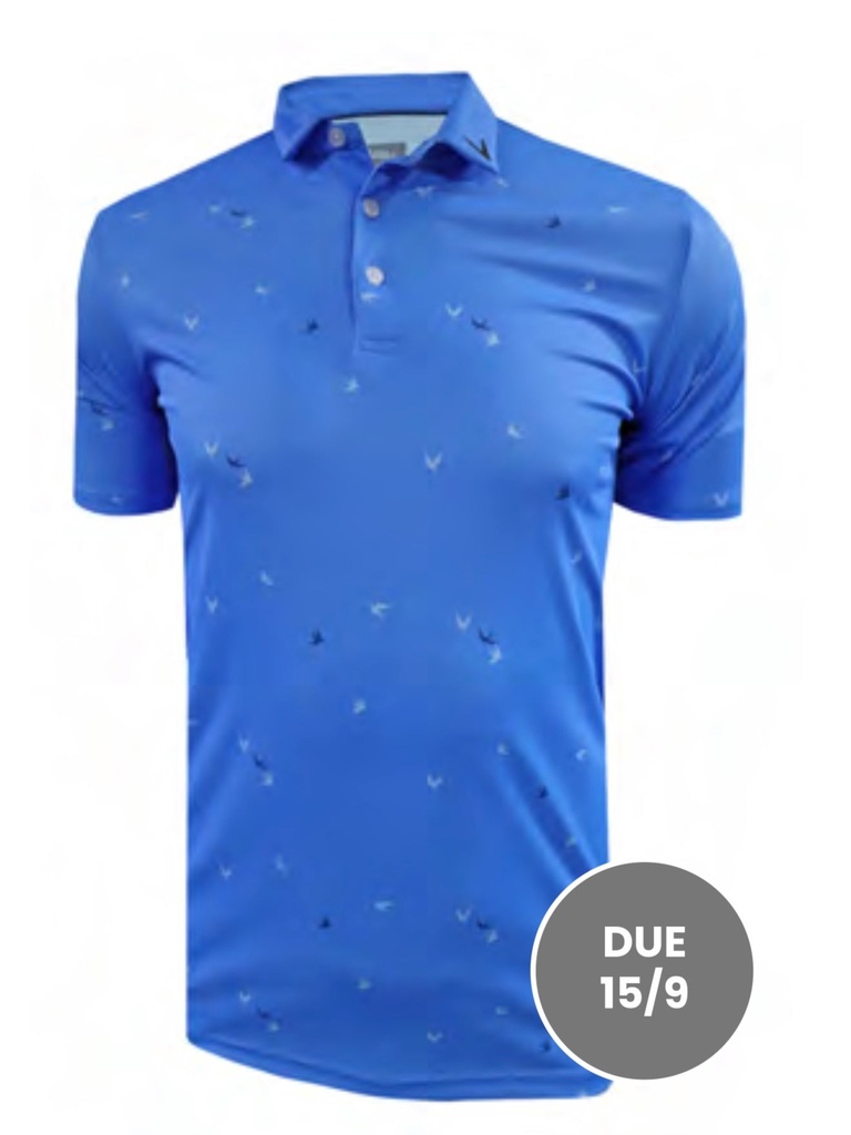 [2708933G-02] Callaway Men`s Golf Shirt | Bright Blue (M)