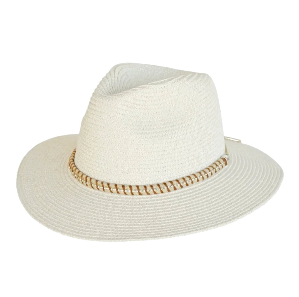 [ERV1070] 360Five Women's Fedora Hat | Sharon | Ivory