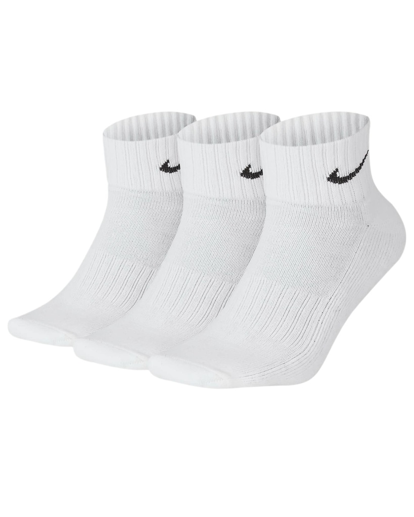 [SX7667-100] Nike Men's Socks | Everyday Cushioned Ankle | 3 Pack (S)